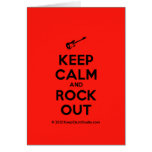 [Electric guitar] keep calm and rock out  Cards