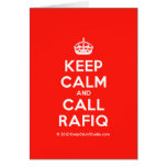 [Crown] keep calm and call rafiq  Cards