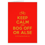 [Bicycle] keep calm and bog off or alse  Cards