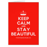 [Knitting crown] keep calm and stay beautiful  Cards