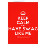 [Crown] keep calm and have swag like me  Cards