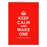 [Crown] keep calm and make one  Cards