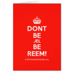 [Crown] dont be jel be reem!  Cards