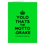 [Crown] yolo thats the motto -drake  Cards
