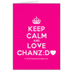 [Crown] keep calm and love chanz:d [Love heart]  Cards