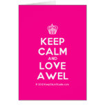 [Cupcake] keep calm and love awel  Cards
