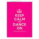 [Dancing crown] keep calm and dance on  Cards