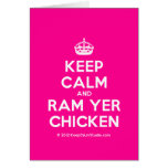 [Crown] keep calm and ram yer chicken  Cards