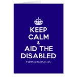 [Crown] keep calm & aid the disabled  Cards