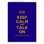 [UK Flag] keep calm and talk on  Cards