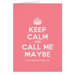 [Crown] keep calm and call me maybe  Cards