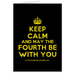 [Crown] keep calm and may the fourth be with you  Cards
