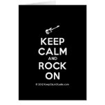 [Electric guitar] keep calm and rock on  Cards