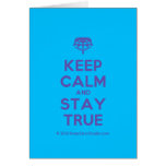 [Crown upside down] keep calm and stay true  Cards