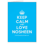 [Crown] keep calm and love nosheen  Cards