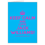 [Crown] keep calm and love❤ jack williams!  Cards