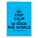 [Knitting crown] keep calm and w rock the world  Cards