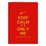 [Electric guitar] keep calm it's only me  Cards