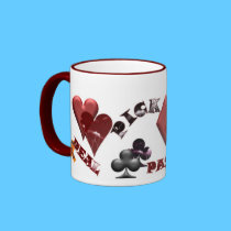 CARDS Anyone-LG. Cup red accent mugs