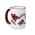 CARDS Anyone-LG. Cup red accent mugs