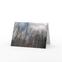 Cards: Chrismas Snowy Trees