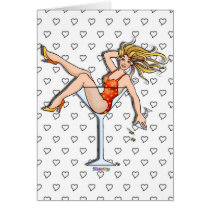 Cards - Girl in a Martini Glass, Olivia