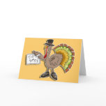 Cards, Invitations - Thanksgiving Turkey "Eat Beef