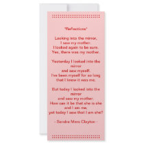 Cards/Mother Custom Rack Card