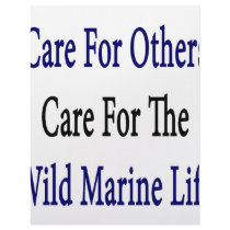 Care For Others Care For The Wild Marine Life letterhead