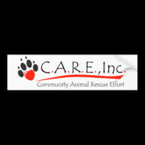 CARE logo bumper sticker bumper stickers