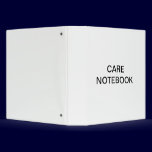 Care Notebook binders