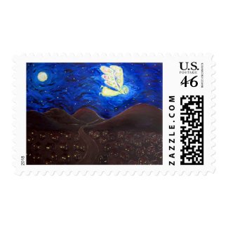 Care of the Soul Angel and Baby Art Postage Stamp stamp