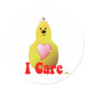 Care Pear I Care stickers