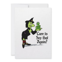 Care to say that again custom invitation