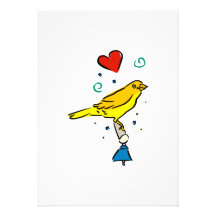 Careena Canary Custom Invitation