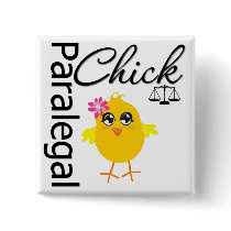 Career Chick Paralegal Buttons