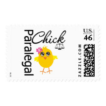 Career Chick Paralegal Postage Stamp