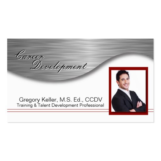 Career Development Business Card - Professional (front side)