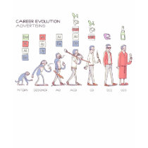 Career Evolution Baby Doll t-shirts