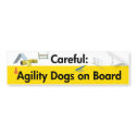 Agility Dogs on Board Bumper Sticker