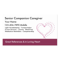 Caregiver Business Cards