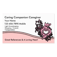 Caregiver Business Cards