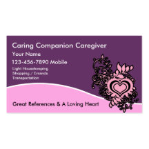 Caregiver Business Cards