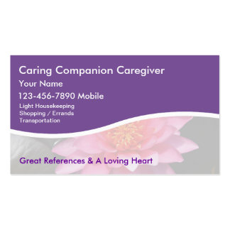 Caregiver Business Cards