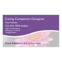 Caregiver Business Cards