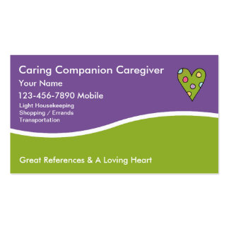 Caregiver Business Cards