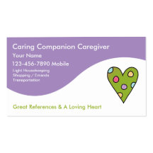 Caregiver Business Cards