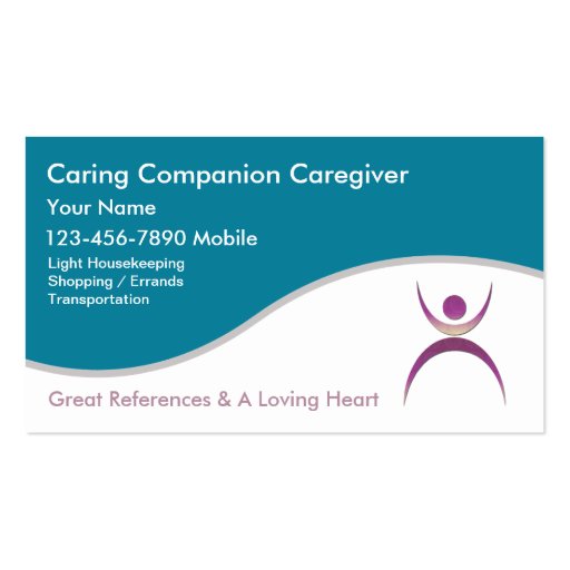 Caregiver Business Cards (front side)