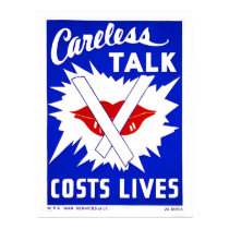 Careless Talk Costs Lives 1943 WPA posters