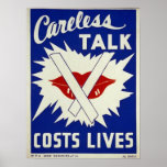 Careless talk costs lives posters